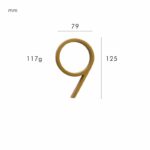 OBRE Satin Brass House Numbers