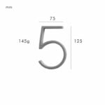 OBRE Satijnnikkel huisnummers