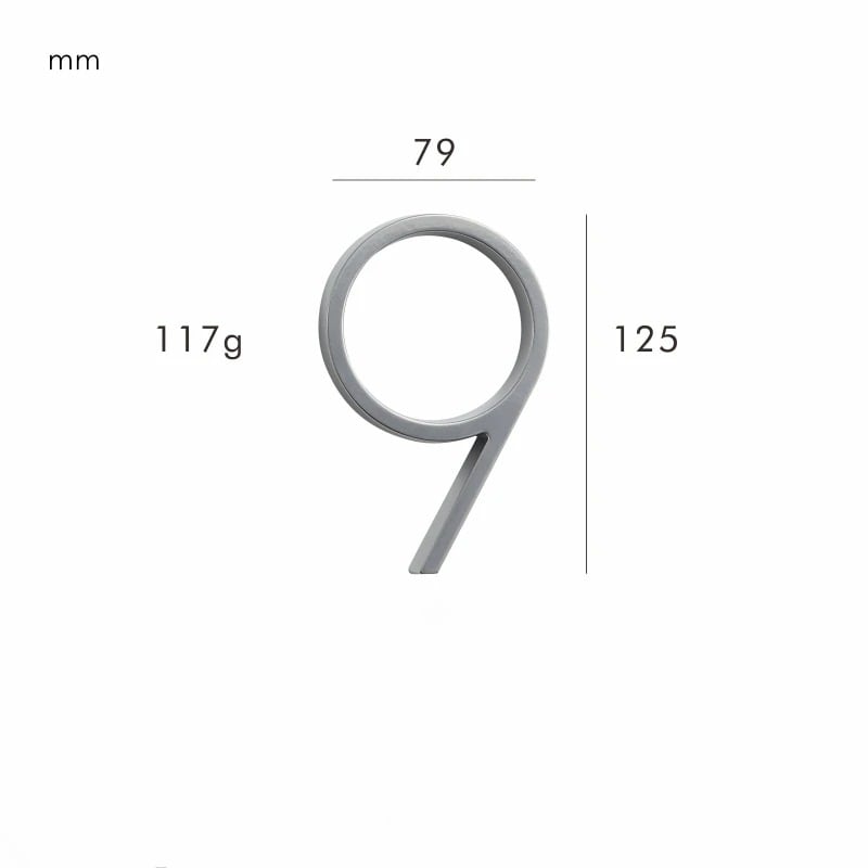 OBRE Satijnnikkel huisnummers