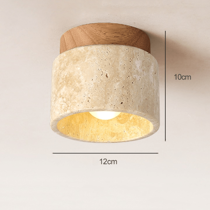 OCRA Stone & Wood Ceiling Light 5 OCRA Stone & Wood Ceiling Light