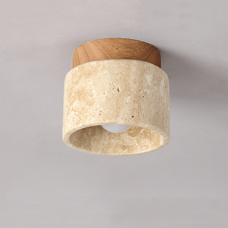OCRA Stone & Wood Ceiling Light 3 OCRA Stone & Wood Ceiling Light