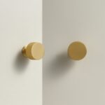 OSLO Knurled Brass Knob