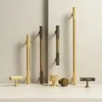 OSLO Knurled Brass Bar Handle