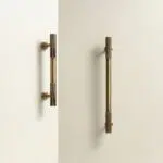 OSLO Knurled Brass Bar Handle