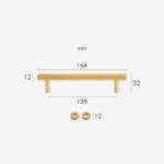 Maniglie zigrinate in ottone massiccio PLAKA