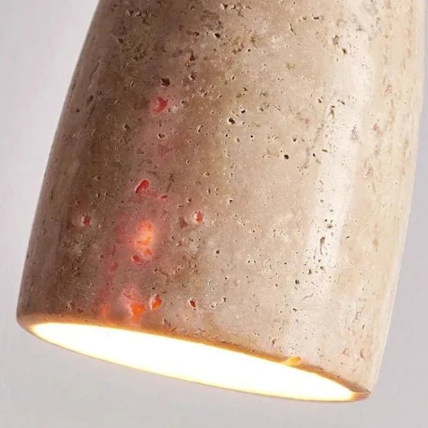 PLANA Stone & Wood Pendant Light
