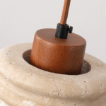 PRIM Stone & Walnut Pendant Light