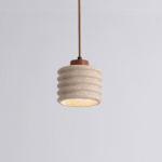 PRIM Stone & Walnut Pendant Light