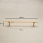 Acrylique PUR et poignées en laiton