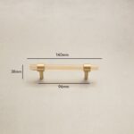 Acrylique PUR et poignées en laiton