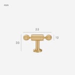 Barra en T de latón macizo GREPP