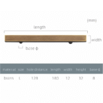 Poignées QUADRA en laiton massif