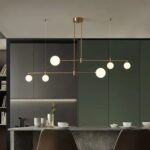 Lampadario in ottone RISTA