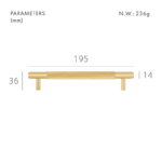 SAINZ Tiradores de latón macizo