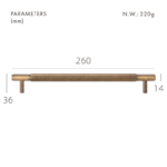 SAINZ Tiradores de latón macizo