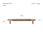 SAINZ Tiradores de latón macizo