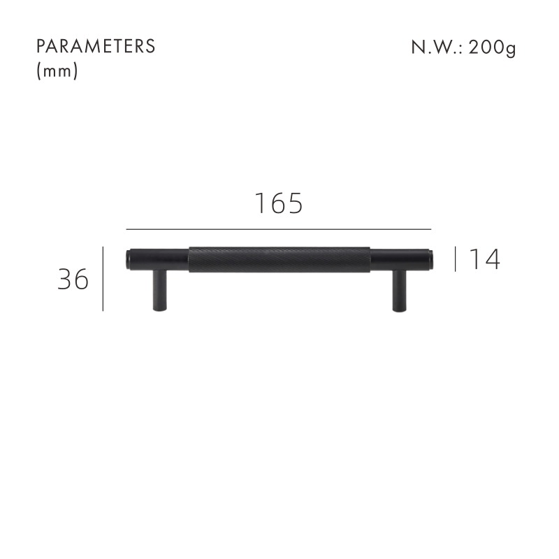 SAINZ Tiradores de latón macizo