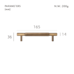 SAINZ Tiradores de latón macizo