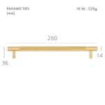 SAINZ Tiradores de latón macizo