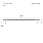 SAINZ Tiradores de latón macizo