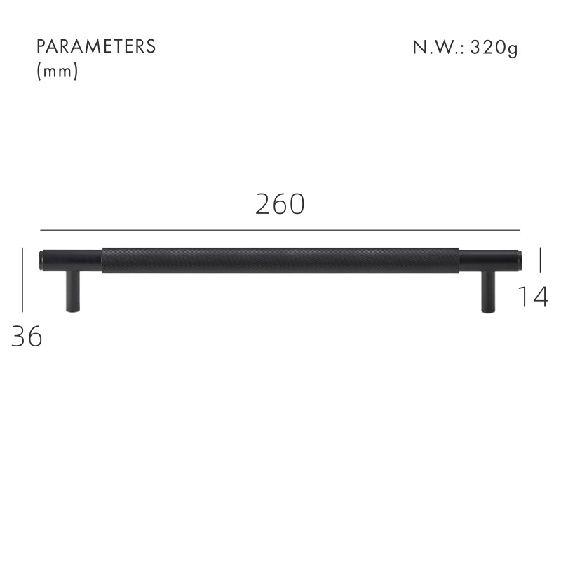 SAINZ Tiradores de latón macizo