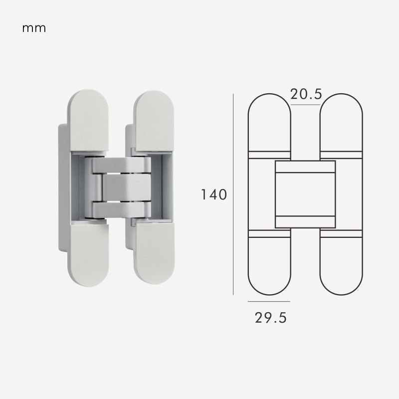 Charnière cachée SARO 3D