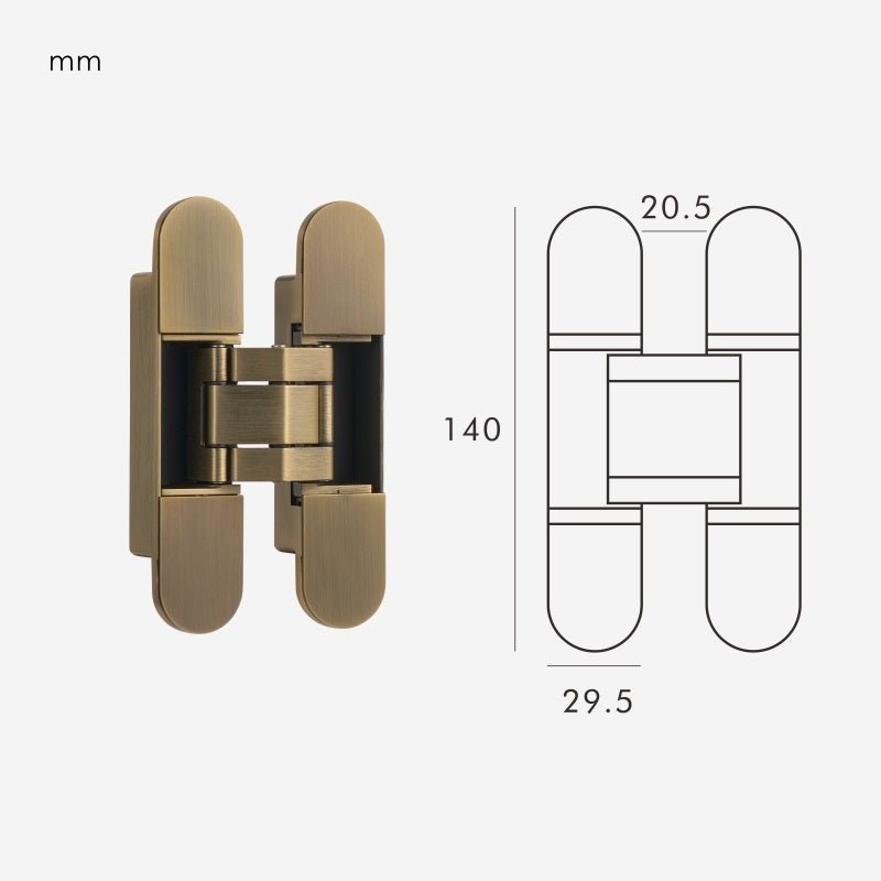 Charnière cachée SARO 3D