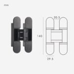 Charnière cachée SARO 3D