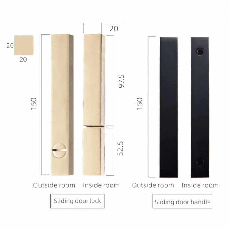 Manillas para puertas correderas y cerradura de privacidad SERA