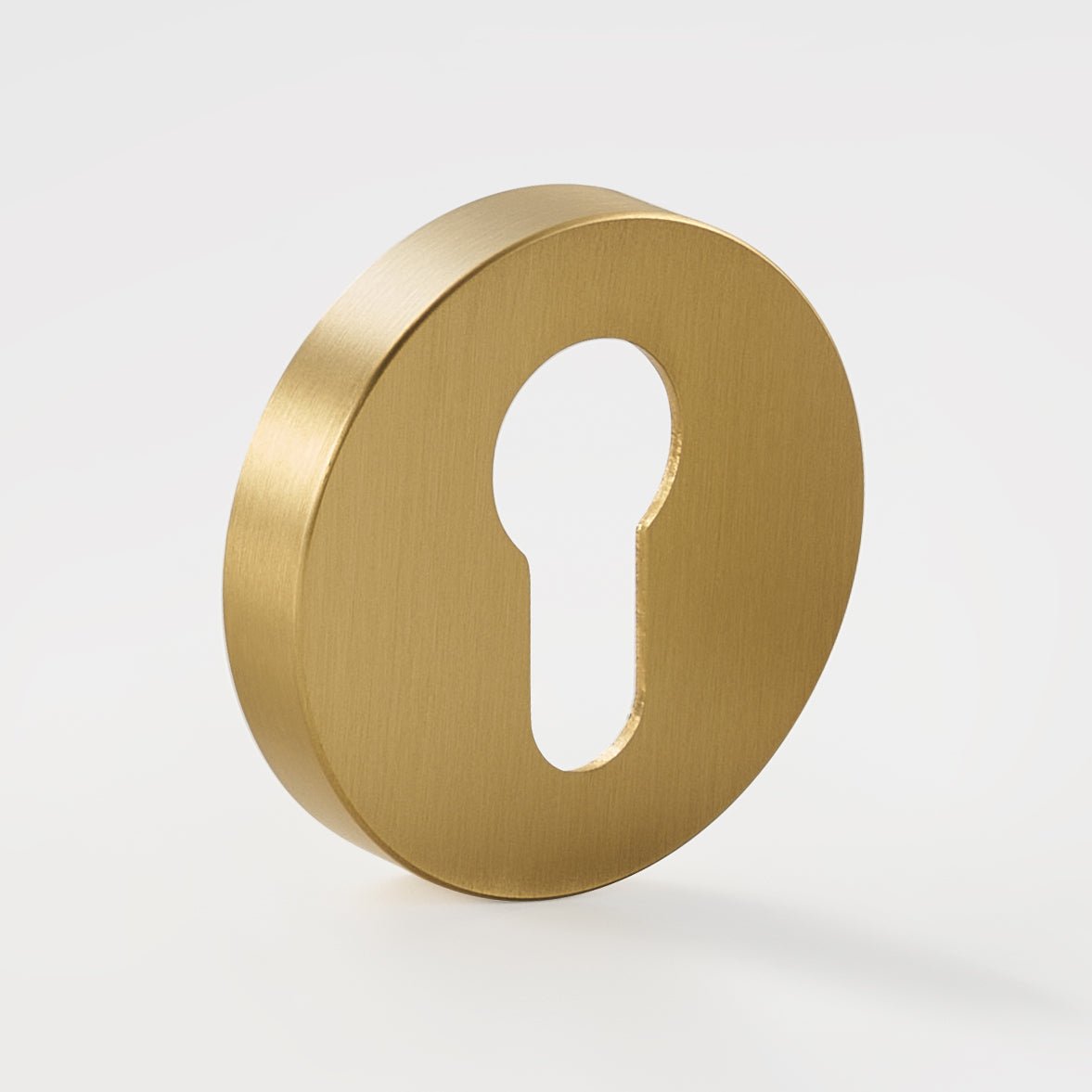 Solid Brass Keyhole Escutcheon