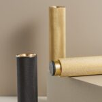 Pieds de meuble moletés en laiton massif STEN