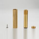 Pieds de meuble moletés en laiton massif STEN