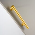 STROKKA Tiradores de latón macizo cepillado