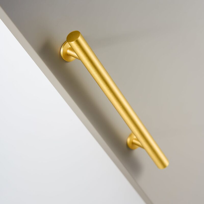 STROKKA Tiradores de latón macizo cepillado