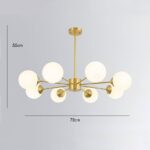 Lámpara de araña de latón STROMA