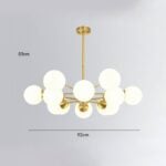 Lámpara de araña de latón STROMA