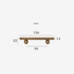 Maniglie in ottone massiccio TANGENT