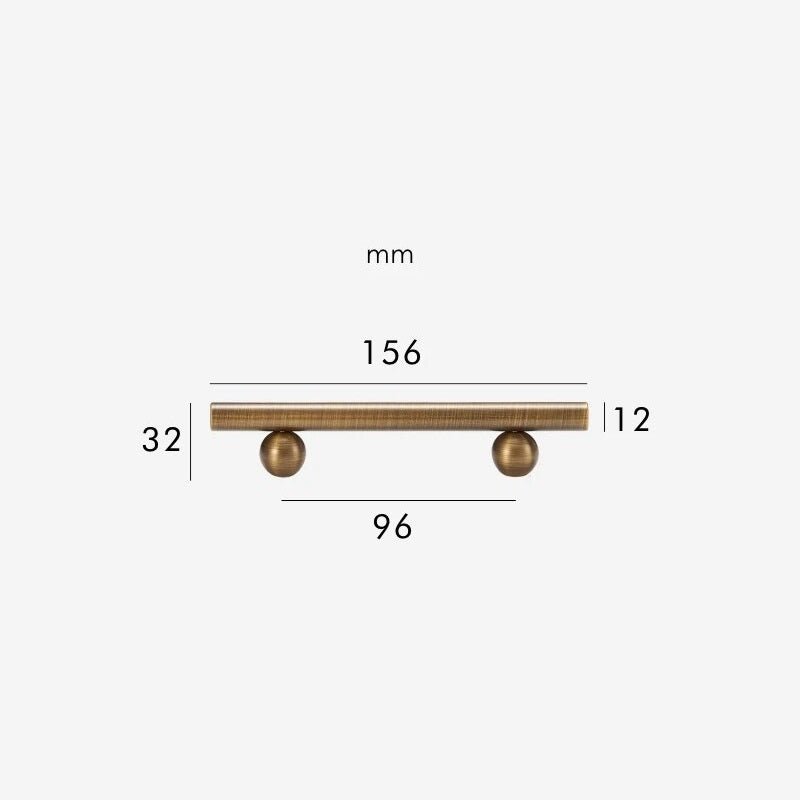 Maniglie in ottone massiccio TANGENT