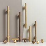 Maniglie in ottone massiccio TANGENT