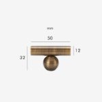 TANGENT Massief messing T-stangen