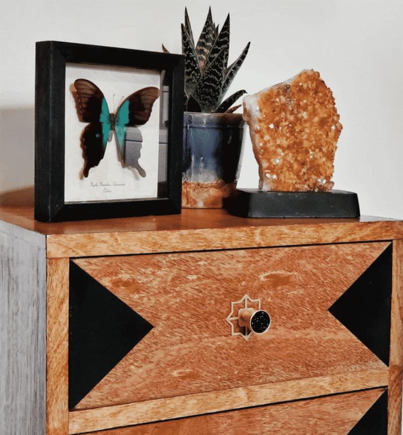 TESTA Star-Rückplatte aus massivem Messing