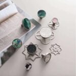 Pomos acrílicos y de concha de latón macizo TESTA