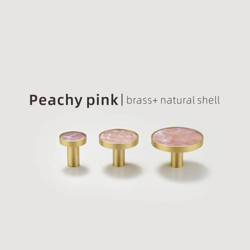 Pomos acrílicos y de concha de latón macizo TESTA