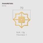 Pomos acrílicos y de concha de latón macizo TESTA