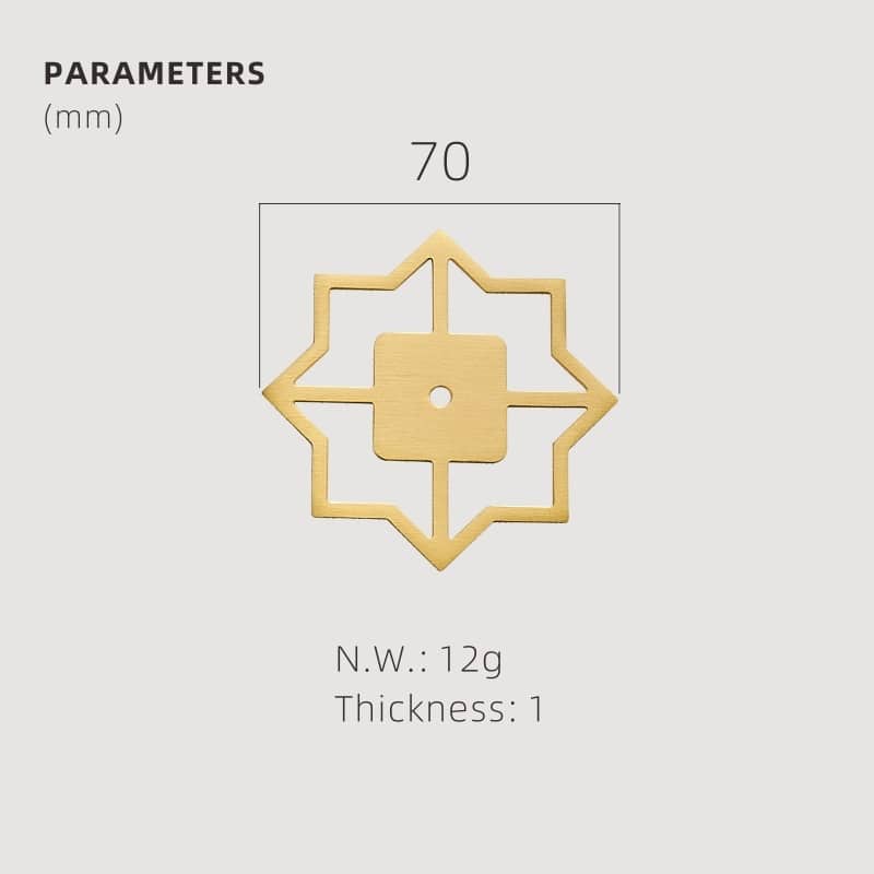 Pomos acrílicos y de concha de latón macizo TESTA