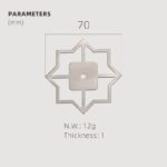 Pomos acrílicos y de concha de latón macizo TESTA