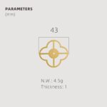 Pomos acrílicos y de concha de latón macizo TESTA