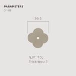 Pomos acrílicos y de concha de latón macizo TESTA