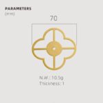 Pomos acrílicos y de concha de latón macizo TESTA