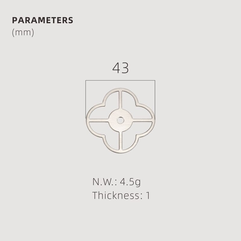 Pomos acrílicos y de concha de latón macizo TESTA